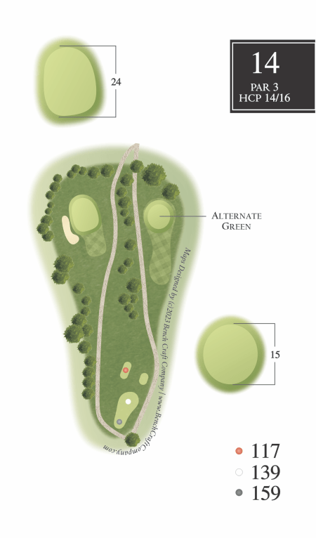 overview of hole 14